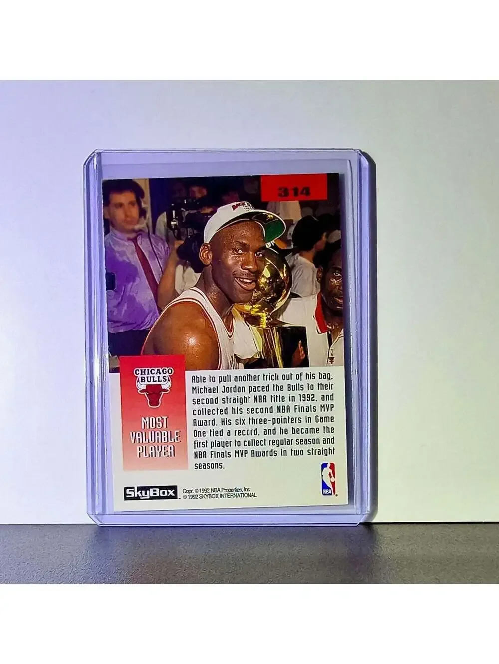 Michael Jordan 1992-93 Skybox The 1992 NBA Finals #314 Card Chicago Bulls